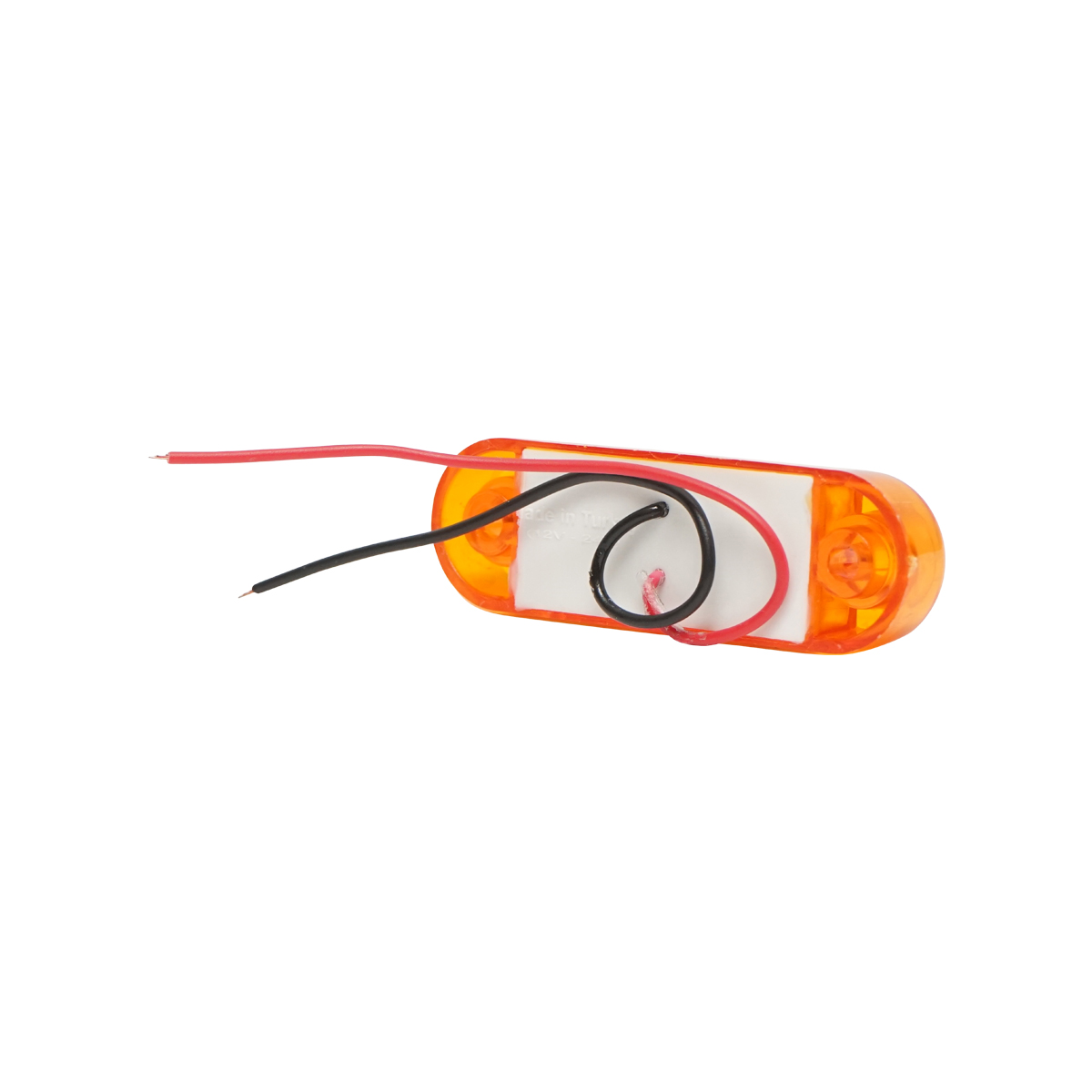 Lampa gabarit laterala ovala LED 12-24V galbena 3 LED-uri 70x21x10.5mm Breckner Germany - imagine 3