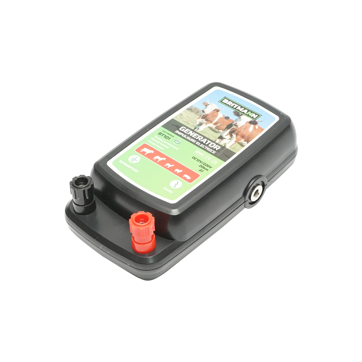 Aparat generator de impulsuri 2 Joule pentru gard electric 20Km, 12V/220V BRITMANN - imagine 3