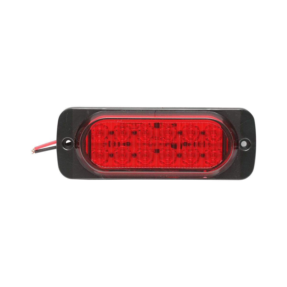 Lampa laterala stroboscopica LED rosie 115mm 12-24V FR1278R Breckner Germany
