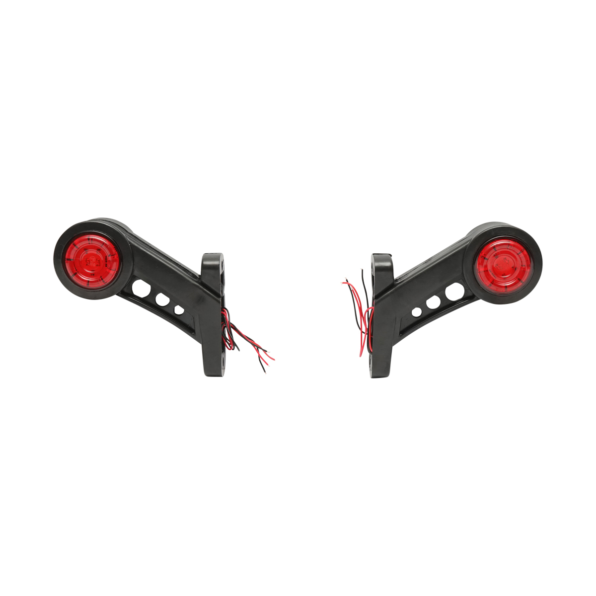 Set lampi laterale de gabarit cu LED 12-24V, rosu-alb, PVC elastic Breckner Germany - imagine 2