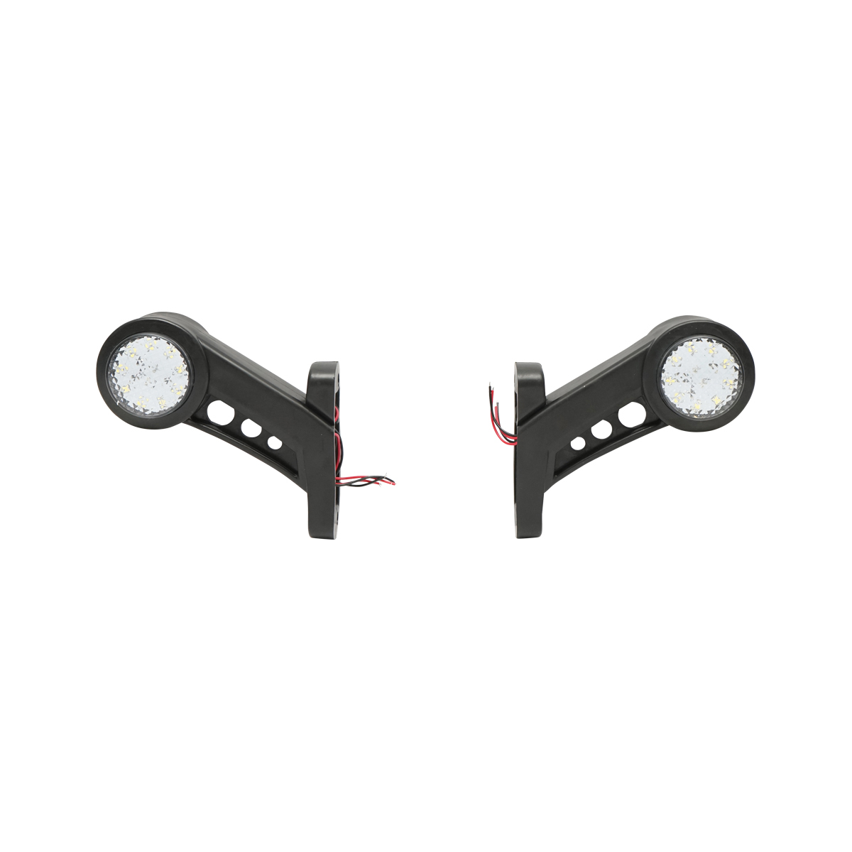 Set lampi laterale de gabarit cu LED 12-24V, rosu-alb, PVC elastic Breckner Germany - imagine 2