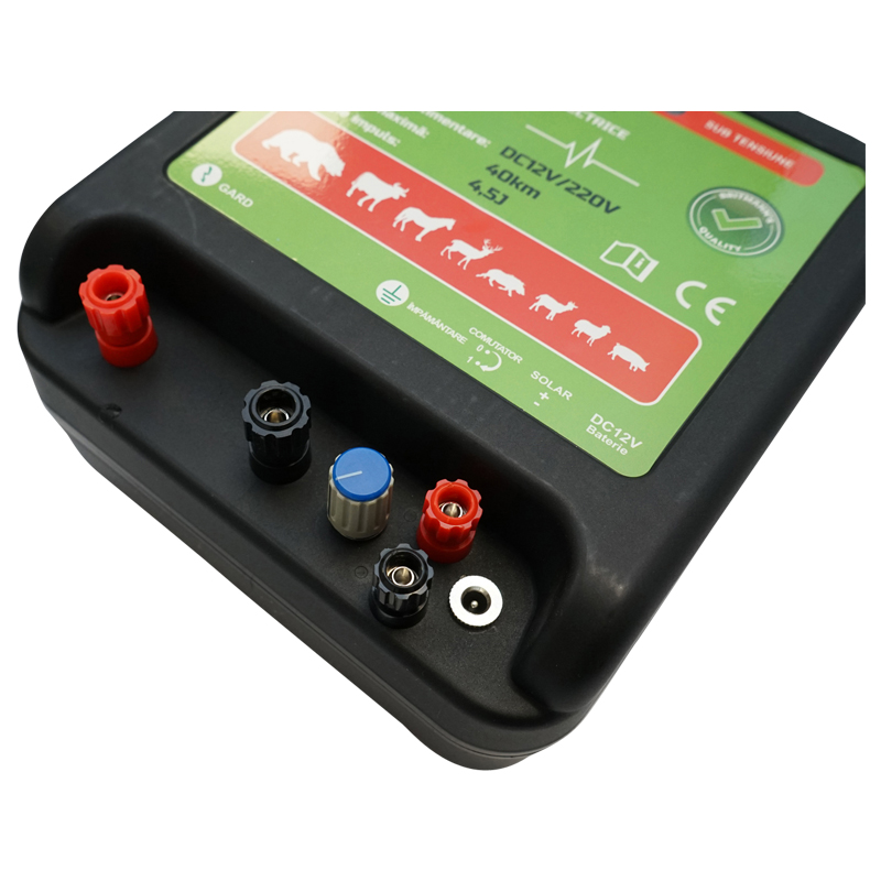 Aparat generator de impulsuri DC 12/220V, 4.5 Joule 40km pentru gard electric BRITMANN - imagine 4