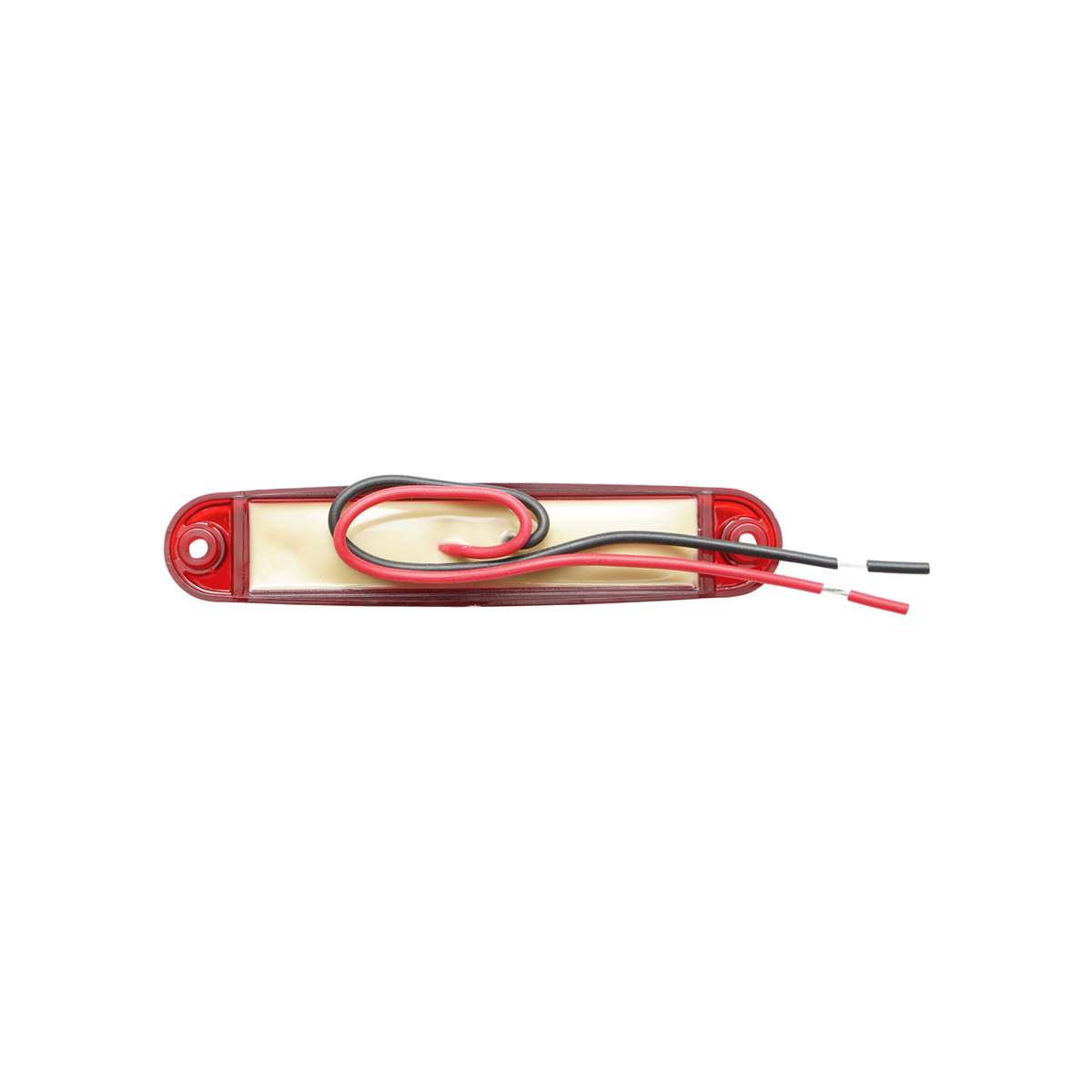 Lampa gabarit laterala LED rosie 100mm 12-24V Breckner Germany - imagine 2