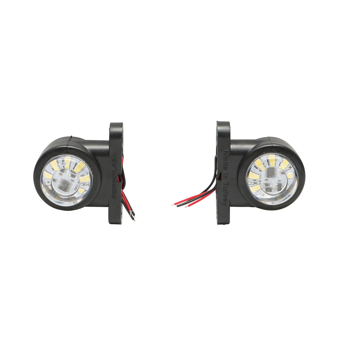 Lampa gabarit rotativ laterala LED alba-rosu 12-24V FR1102 Breckner Germany - imagine 2