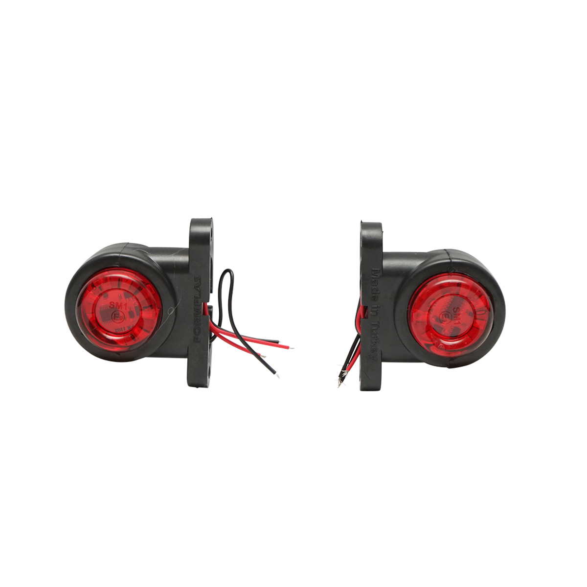 Lampa gabarit rotativ laterala LED alba-rosu 12-24V FR1102 Breckner Germany