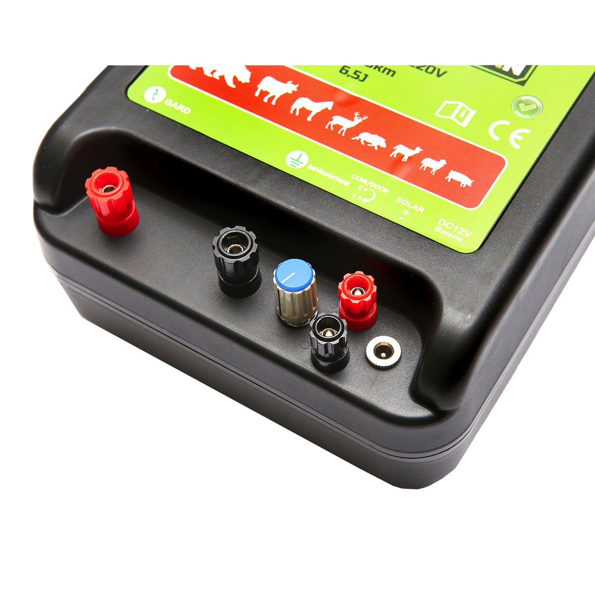 Aparat generator de impulsuri DC 12/220V, 6.5 Joule 100km pentru gard electric BRITMANN - imagine 3