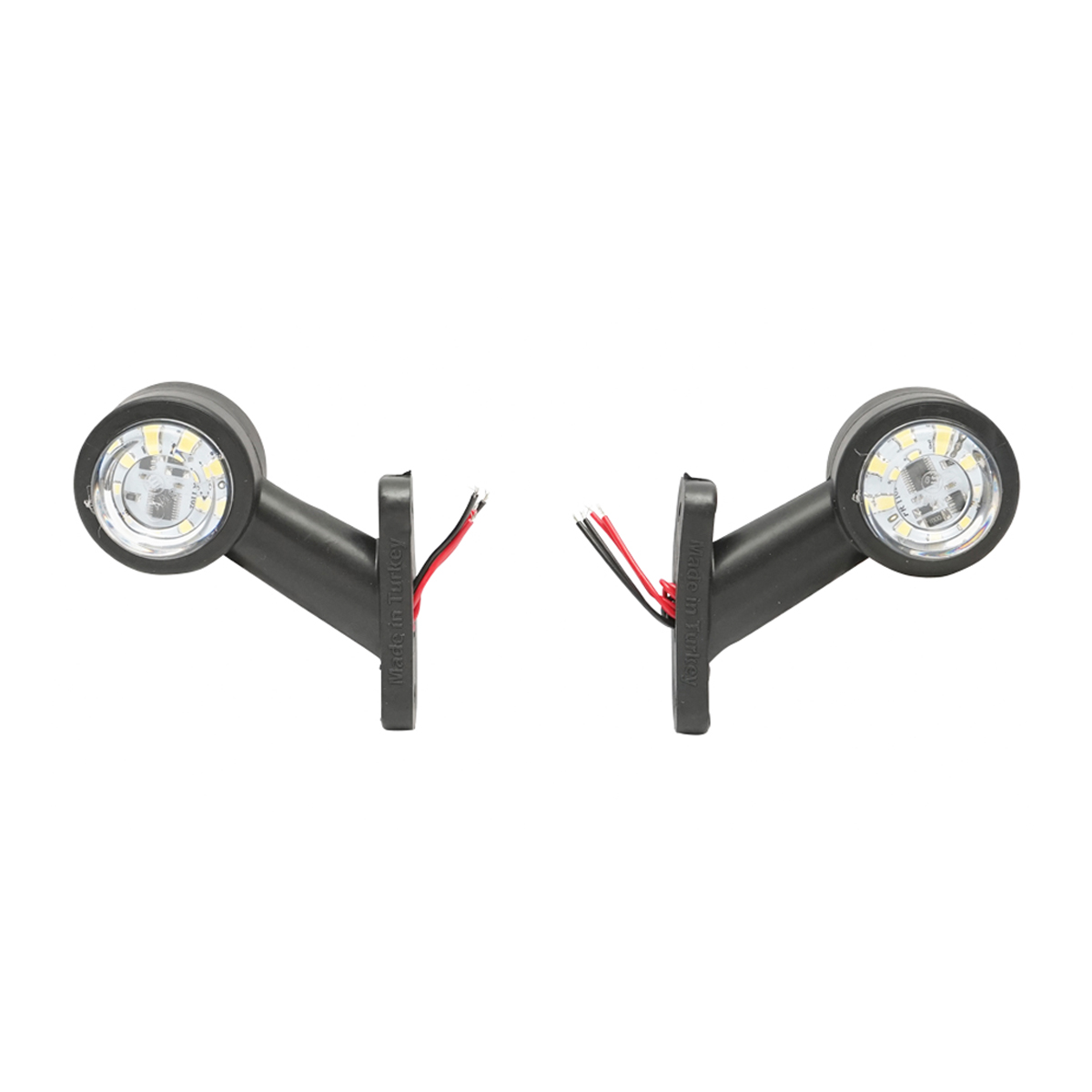 Set lampi rotative gabarit laterale LED alba-rosu 12-24V FR1104 Breckner Germany - imagine 2