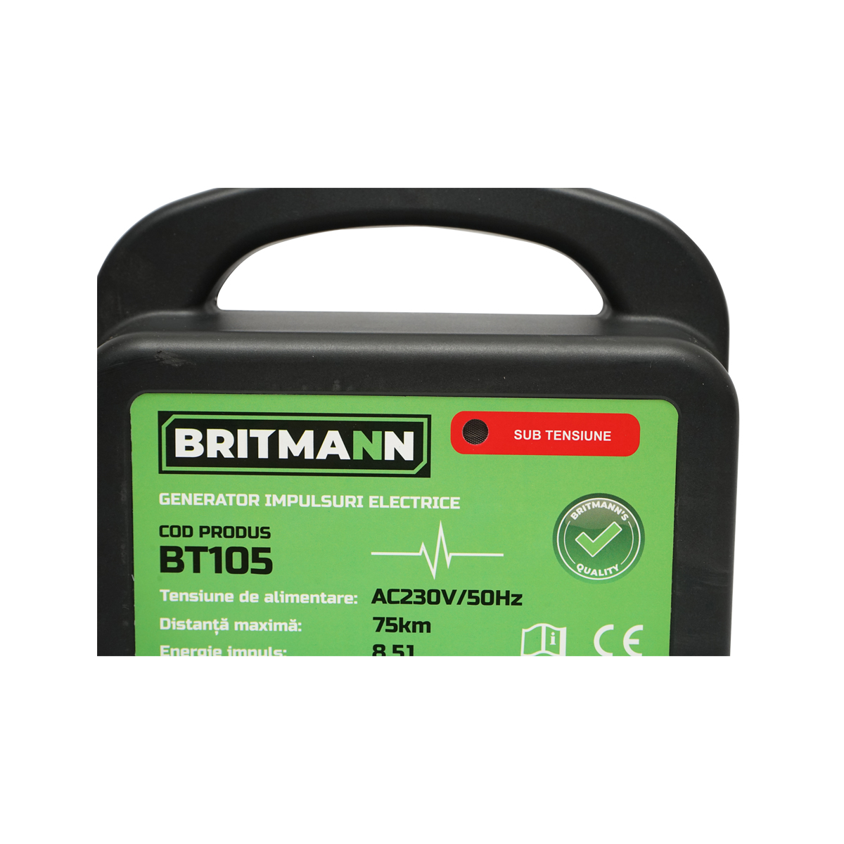 Aparat generator de impulsuri AC230V/50Hz 8.5 Joule 75km pentru gard electric BRITMANN - imagine 5