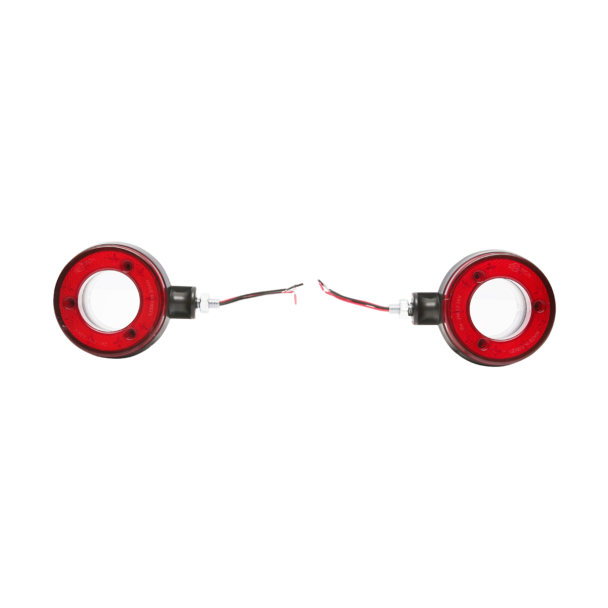 Lampa pozitie cu LED 12/24V pentru oglinda camion rosu/alb FR0330RW Breckner Germany