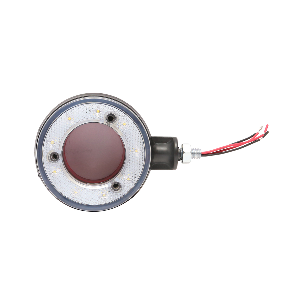 Lampa pozitie cu LED 12/24V pentru oglinda camion rosu/alb FR0330RW Breckner Germany - imagine 4