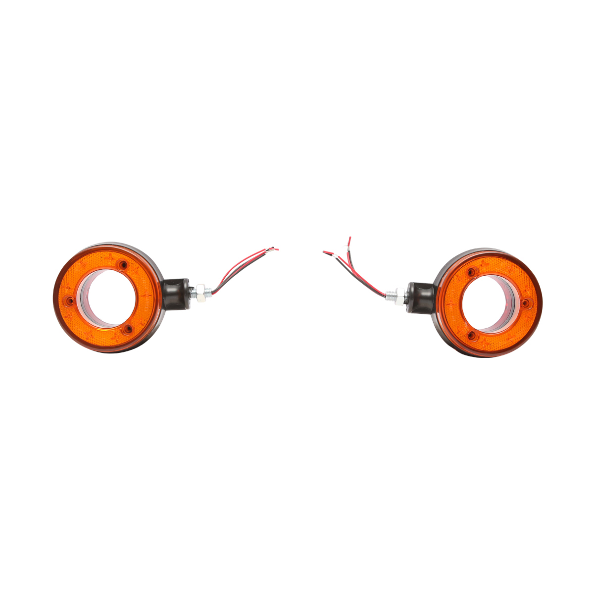 Lampa gabarit LED 12/24V pentru oglinda camion rosu/galben FR0330RY Breckner Germany - imagine 2