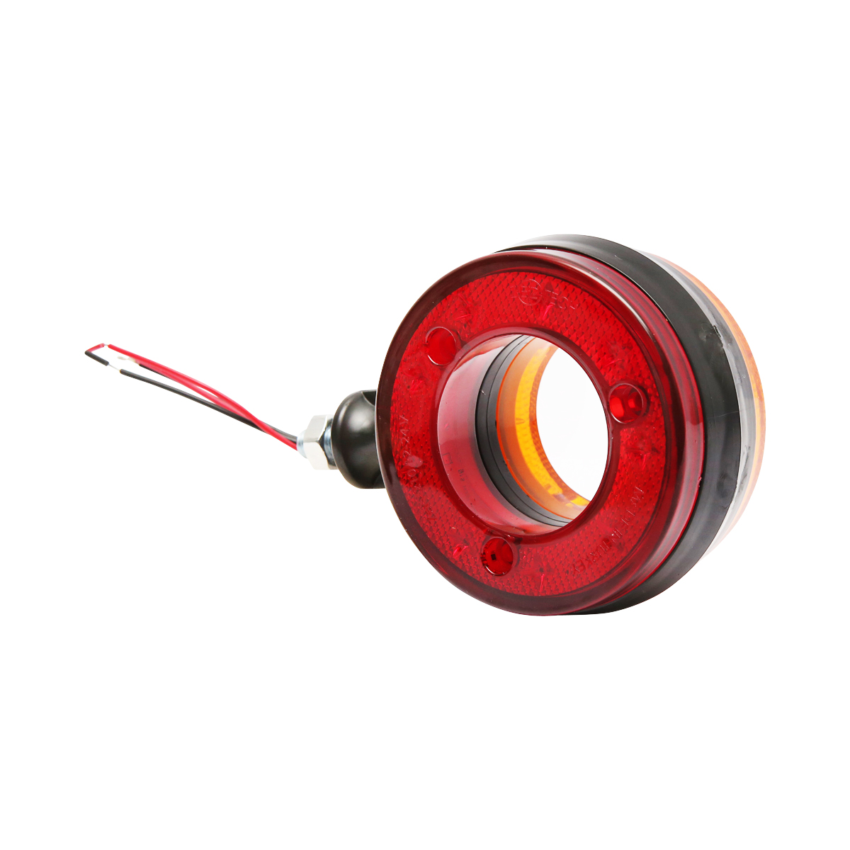 Lampa gabarit LED 12/24V pentru oglinda camion rosu/galben FR0330RY Breckner Germany - imagine 3