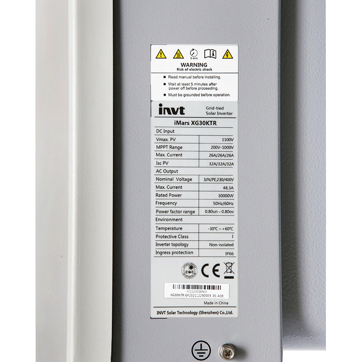 Invertor ON-GRID iMARS 30 KW XG30KTR INVT prosumator, trifazic 400V - imagine 4