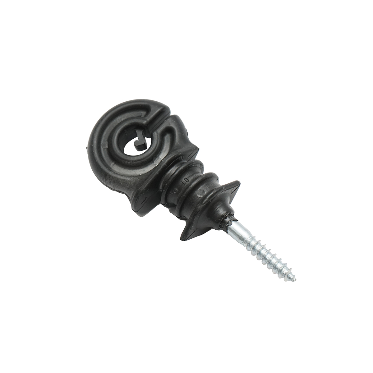 Izolator inelar PP ECO negru mat pentru fir gard electric Breckner Germany - imagine 3