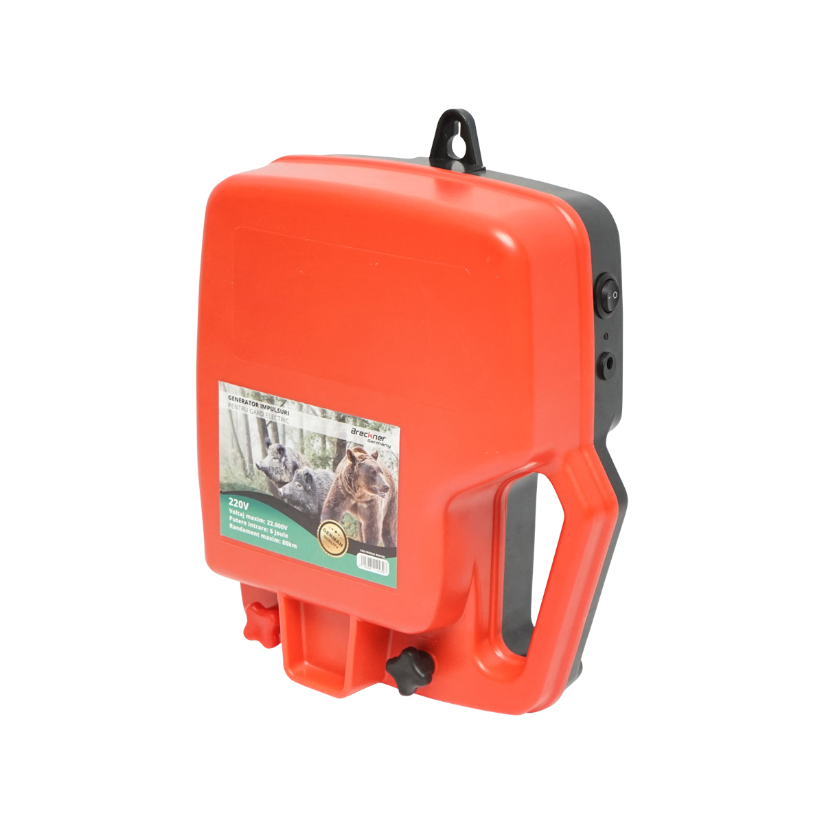 Generator impulsuri 12/220V 6 Joule bovine-urs-mistret pentru gard electric max 80km Breckner Germany - imagine 3