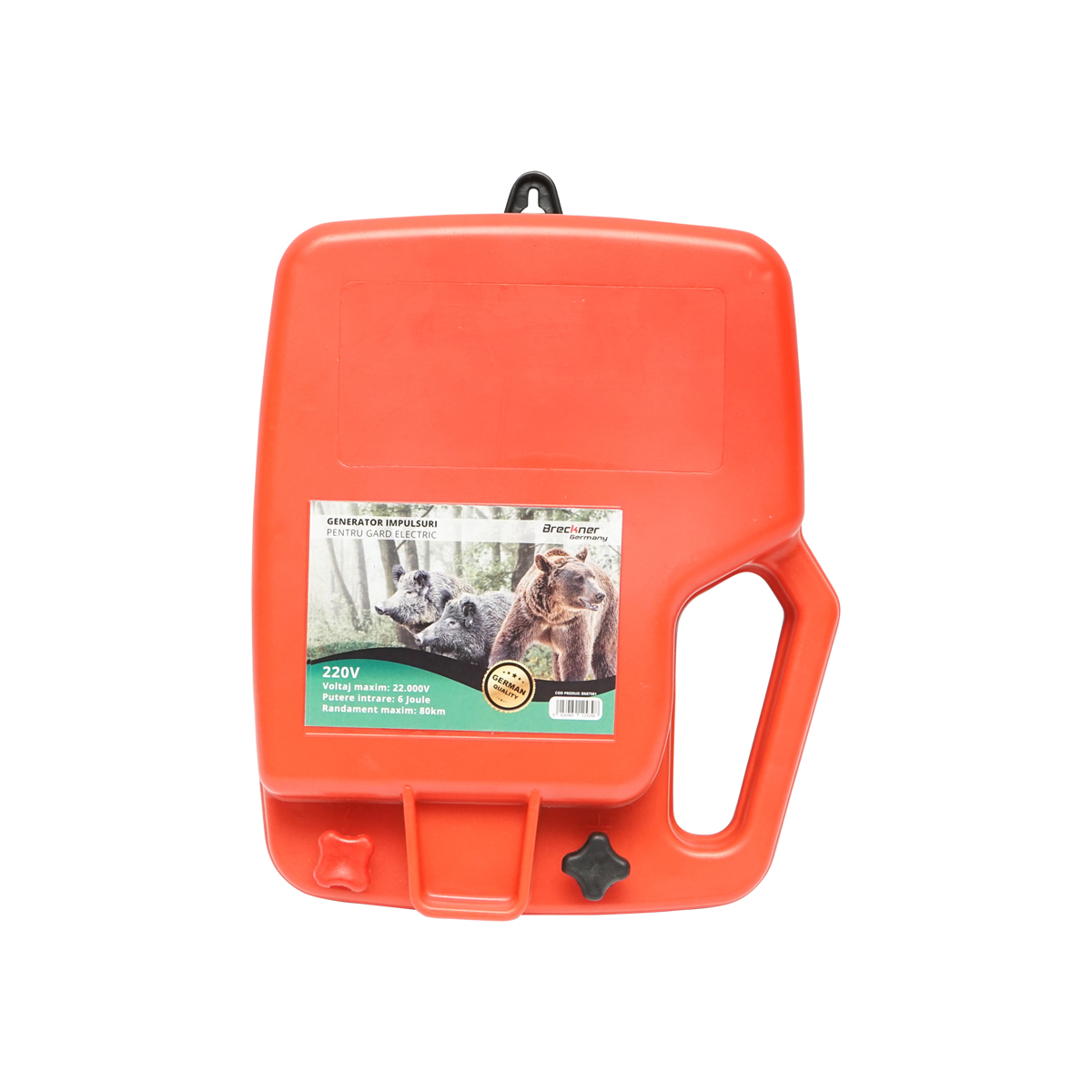 Generator impulsuri 12/220V 6 Joule bovine-urs-mistret pentru gard electric max 80km Breckner Germany - imagine 2