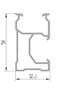 Bara sustinere panouri solare fotovoltaice 5m sistem B Breckner Germany - imagine 2