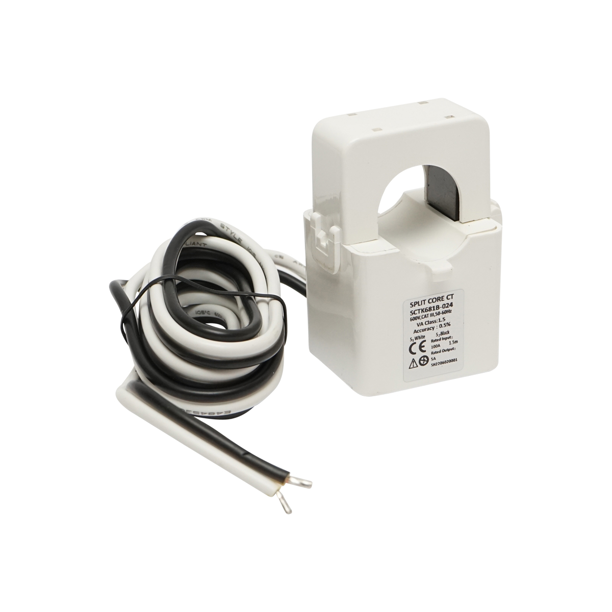 Kit releu putere DFUN DFPM91 smart meter, monofazic 220V, 63A cu siguranta digitala, transformator Split Core 600V, 50-60Hz - imagine 5