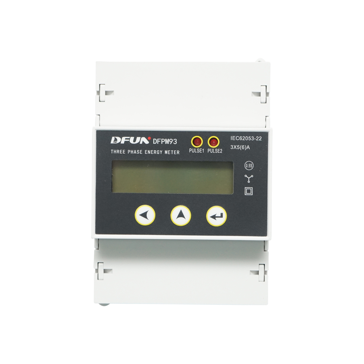 Kit releu putere DFUN DFPM93 smart meter, trifazic 3x220-380V, 6400imp/Kwh cu siguranta digitala, transformator Split Core 600V, 300A/5A, 50-60Hz - imagine 2