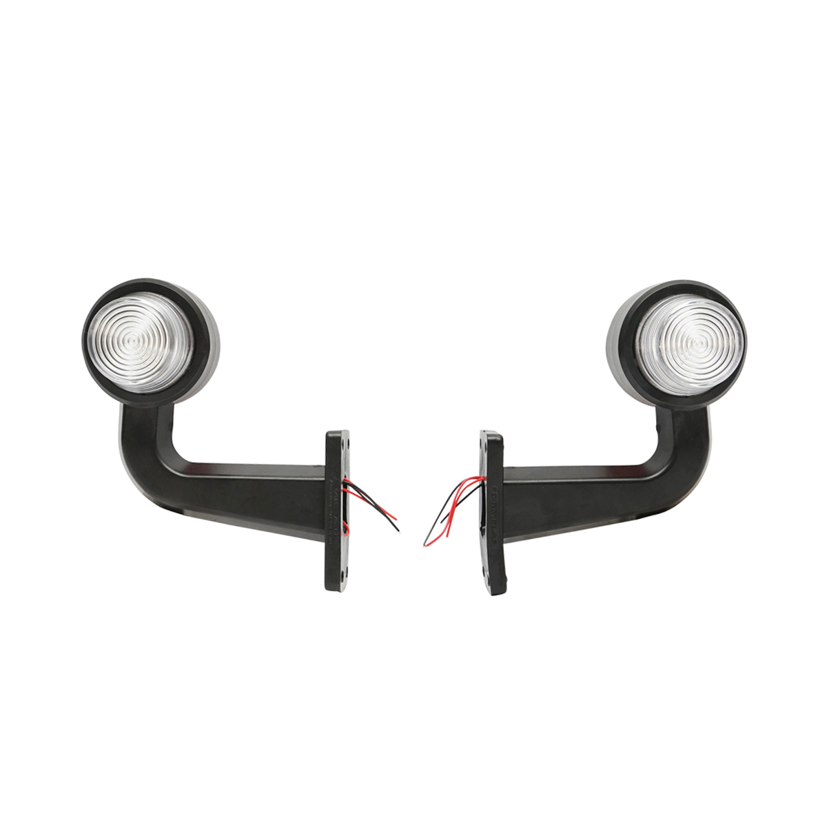Set lampi laterale gabarit led cu brat 12-24V rosu/alb FR0147R/W Breckner Germany - imagine 2
