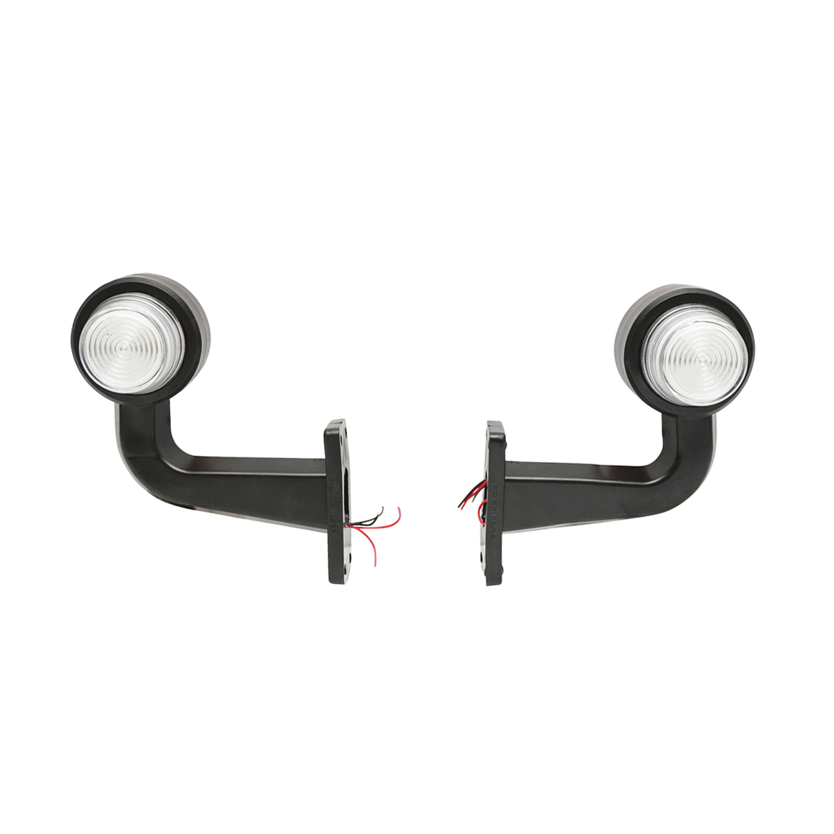 Set lampi laterale gabarit led-neon cu brat 12-24V rosu/alb FR0148R/W Breckner Germany - imagine 2