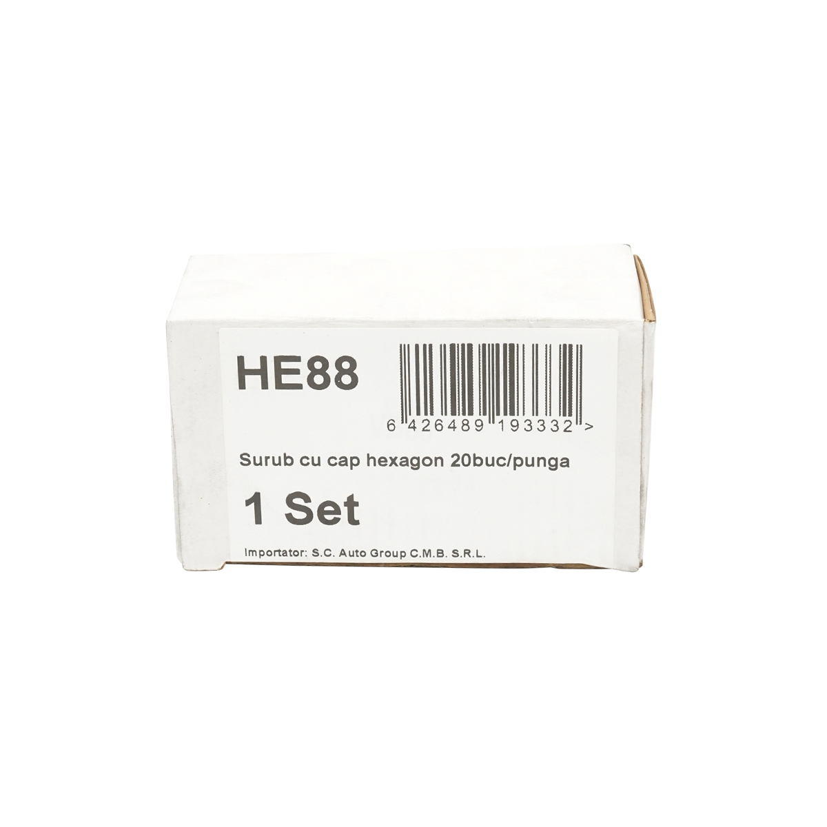 Surub autoforant cu cu saiba si cap hexagonal 6x80mmx20 buc Breckner Germany - imagine 5