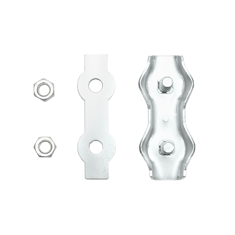 Conector fir electric galvanizat cu suruburi pentru gard electric - imagine 2