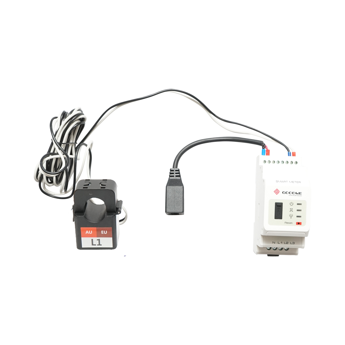 Kit releu putere, Split Core GM1000 200A/5A GOODWE smart meter , monofazic 110-230V, 120A/40mA cu siguranta digitala, transformator 