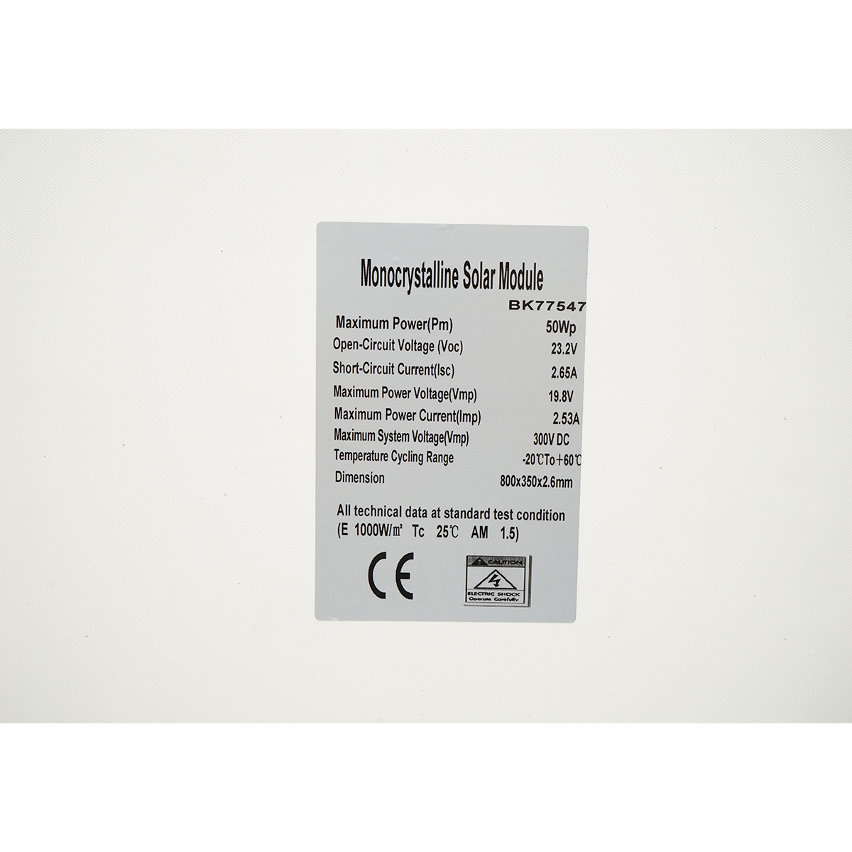 Panou solar 50W fotovoltaic monocristalin, flexibil, cablu si conectori MC4 Breckner Germany - imagine 6