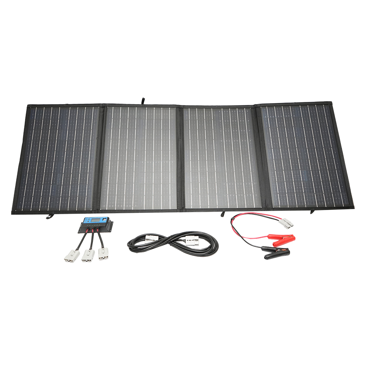 Panou solar 150W fotovoltaic monocristalin, pliabil tip valiza cu regulator de tensiune 12V/20A Breckner Germany - imagine 4