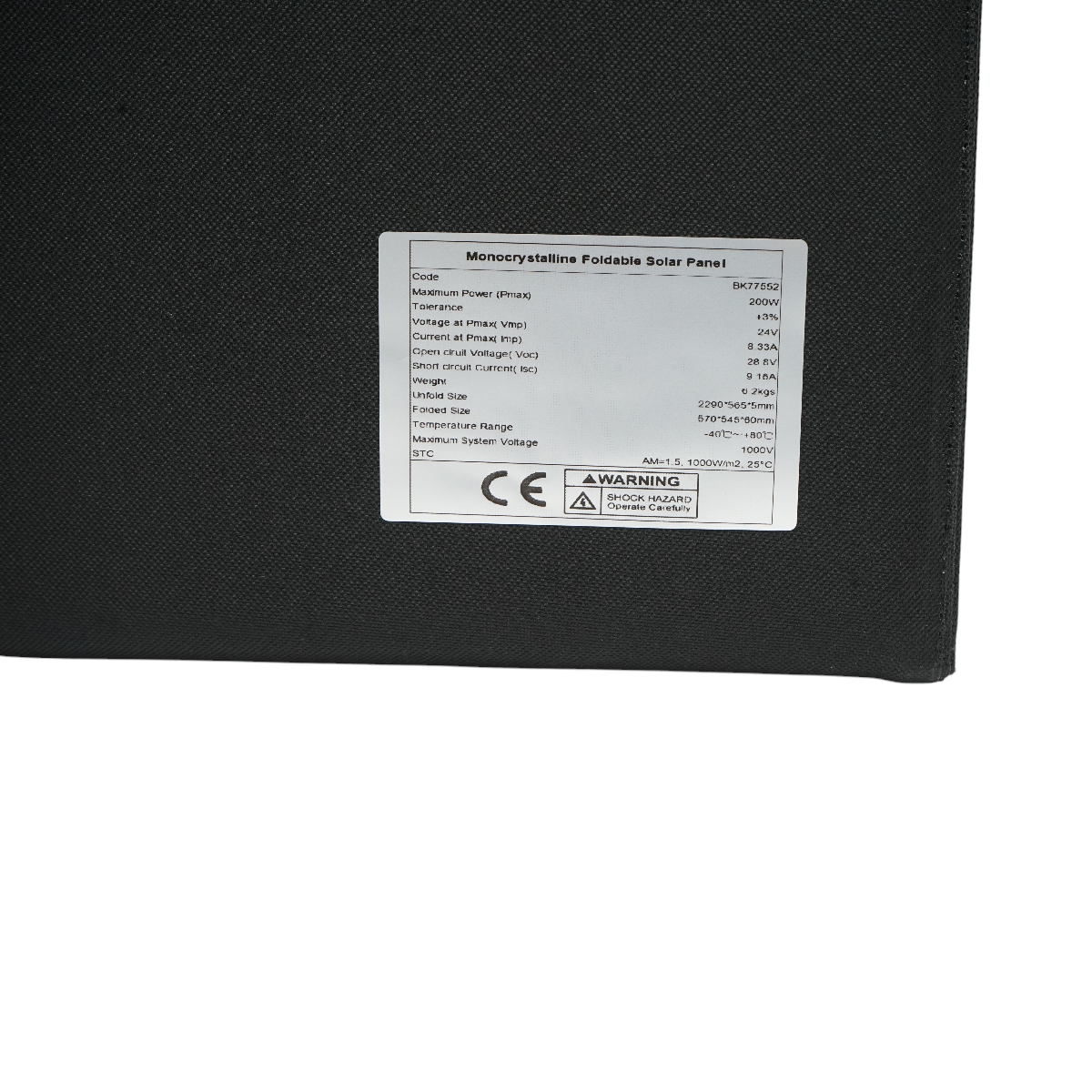 Panou solar fotovoltaic monocristalin 200W, pliabil tip valiza 570x54550mm - imagine 8