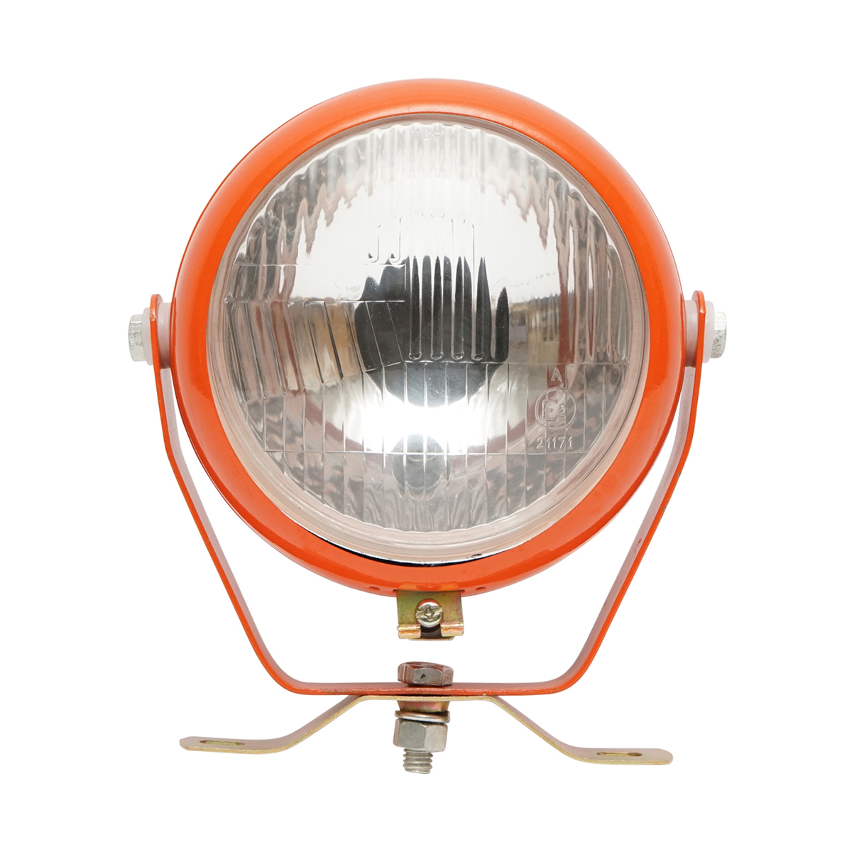 Lampa, proiector de lucru portocalie reglabila cu intrerupator pentru tractor sau utilaje agricole 12V Breckner Germany - imagine 2