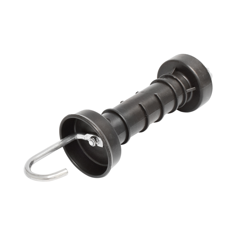 Maner poarta negru cu carlig si arc mare gard electric Mezofarm - imagine 2