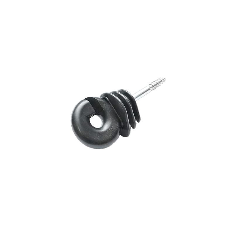 Izolator inelar premium negru PP pentru fir gard electric Mezofarm - imagine 3