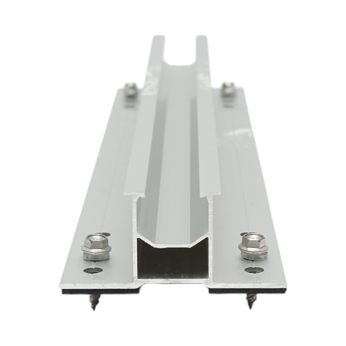 Suport prindere 385x35mm profil H cu suruburi si garnitura EPDM pentru prinderi sistem fotovoltaic panouri solare sistem B 24 mm - imagine 2