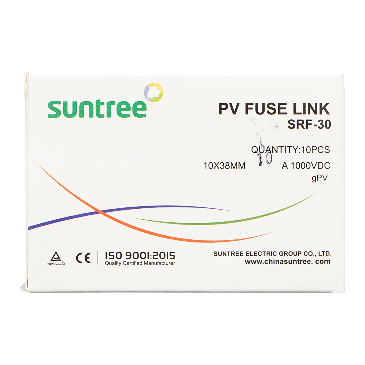 Siguranta fuzibila cilindrica SRF-32 pentru sisteme solare gPV, 10A, 1000V Suntree - imagine 3