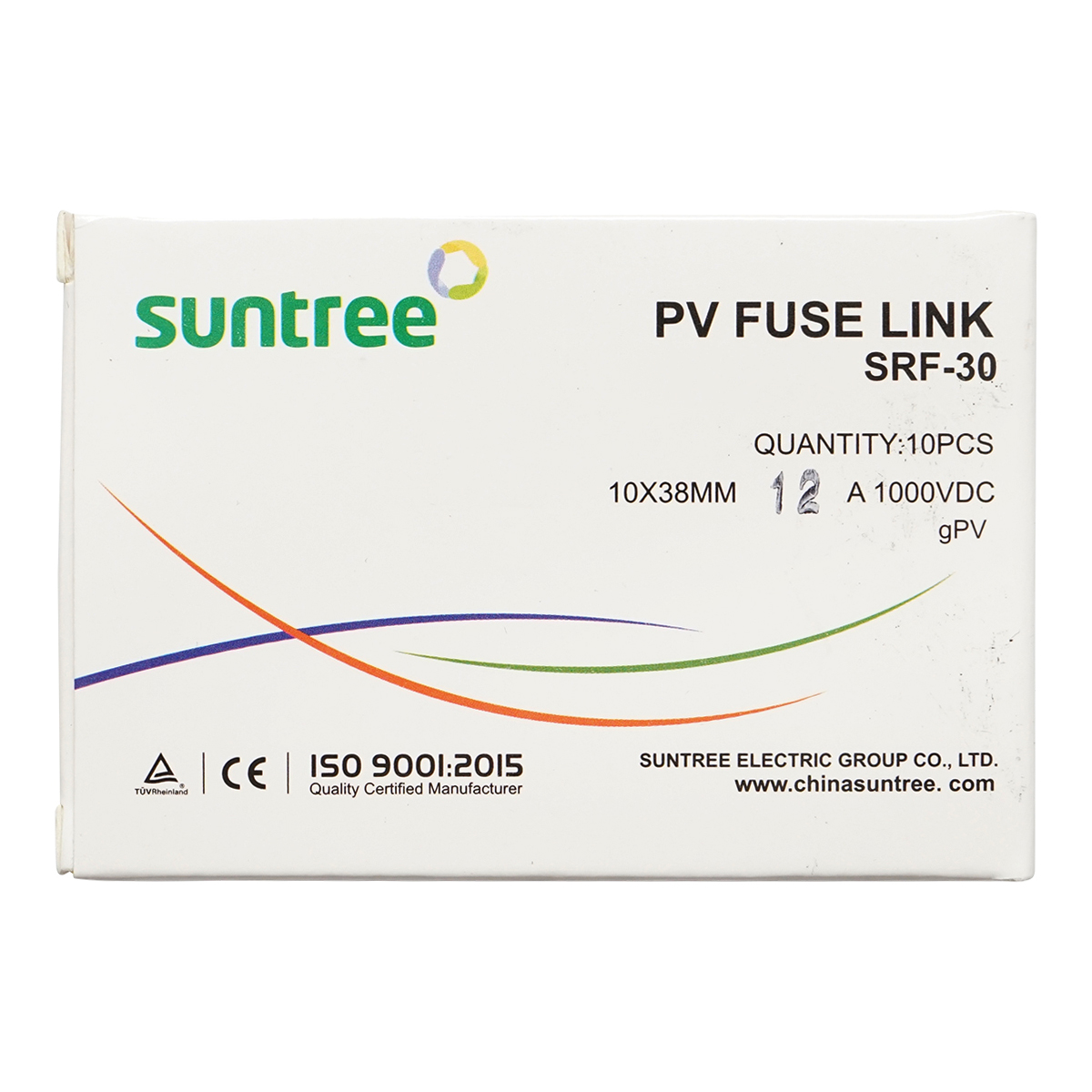 Siguranta fuzibila cilindrica SRF-32 pentru sisteme solare gPV, 12A, 1000V Suntree - imagine 3