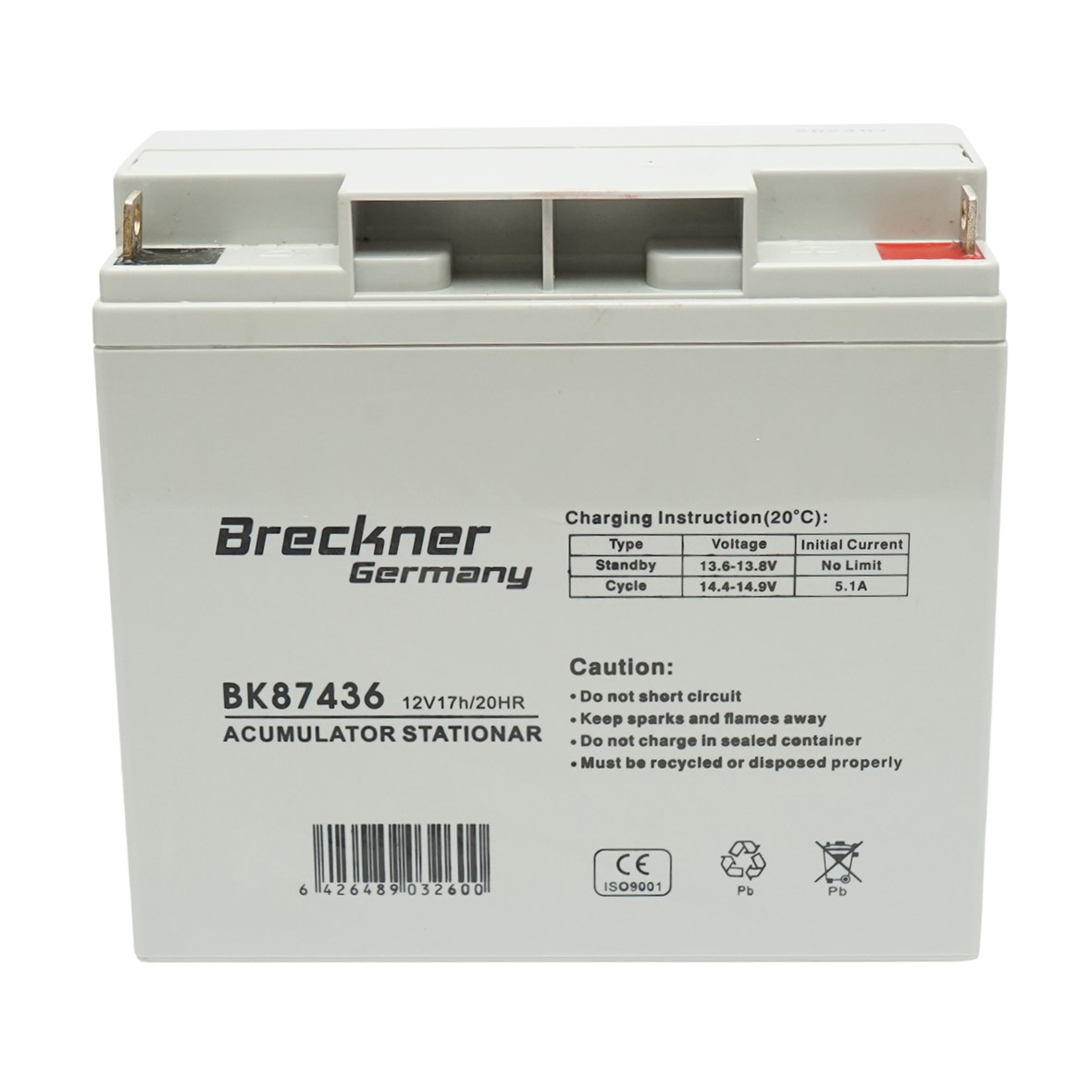Baterie pentru panou solar 12V, 17Ah-20Hr Breckner Germany