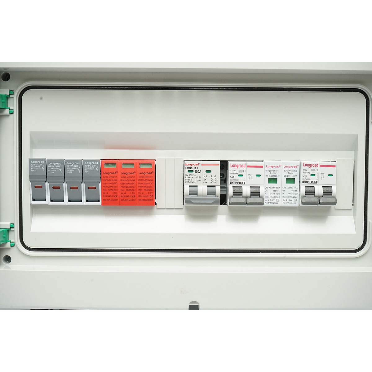 Tablou sigurante echipat DC/AC 3KW-5KW cu protectie baterii 100Ah pentru invertoare ON/OFF Grid prosumator Breckner Germany - imagine 3