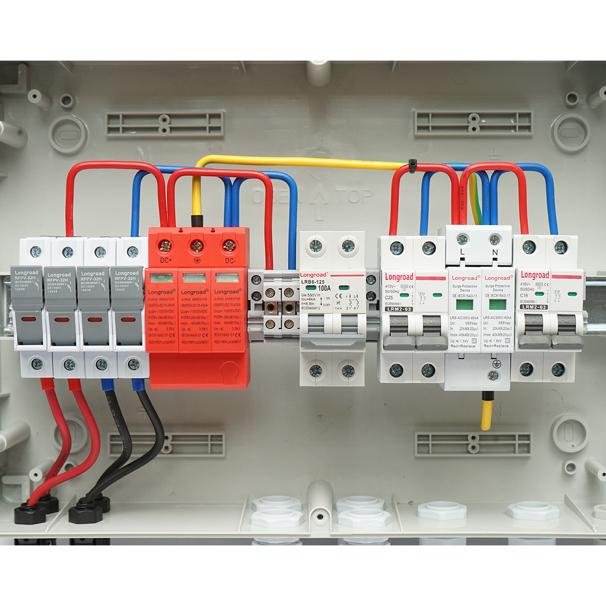 Tablou sigurante echipat DC/AC 3KW-5KW cu protectie baterii 100Ah pentru invertoare ON/OFF Grid prosumator Breckner Germany - imagine 6