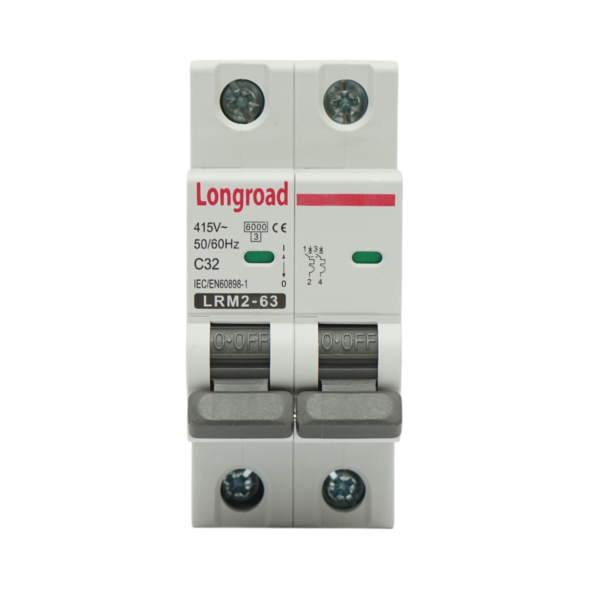 Siguranta automata intrerupator MCB 2P 32A 415VAC Longroad