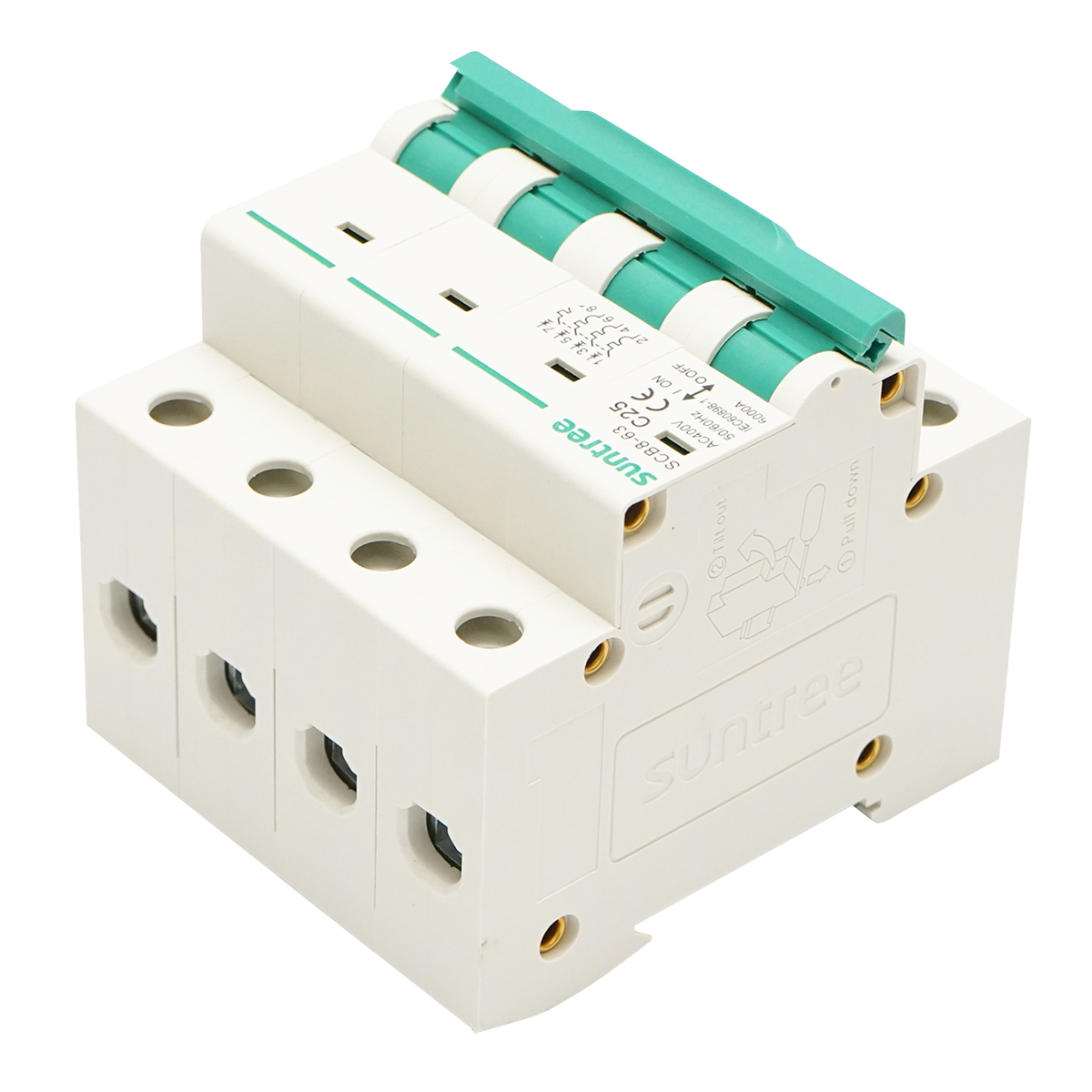 Siguranta automata tip intreruptor 4P, 25A 400VAC Suntree - imagine 4