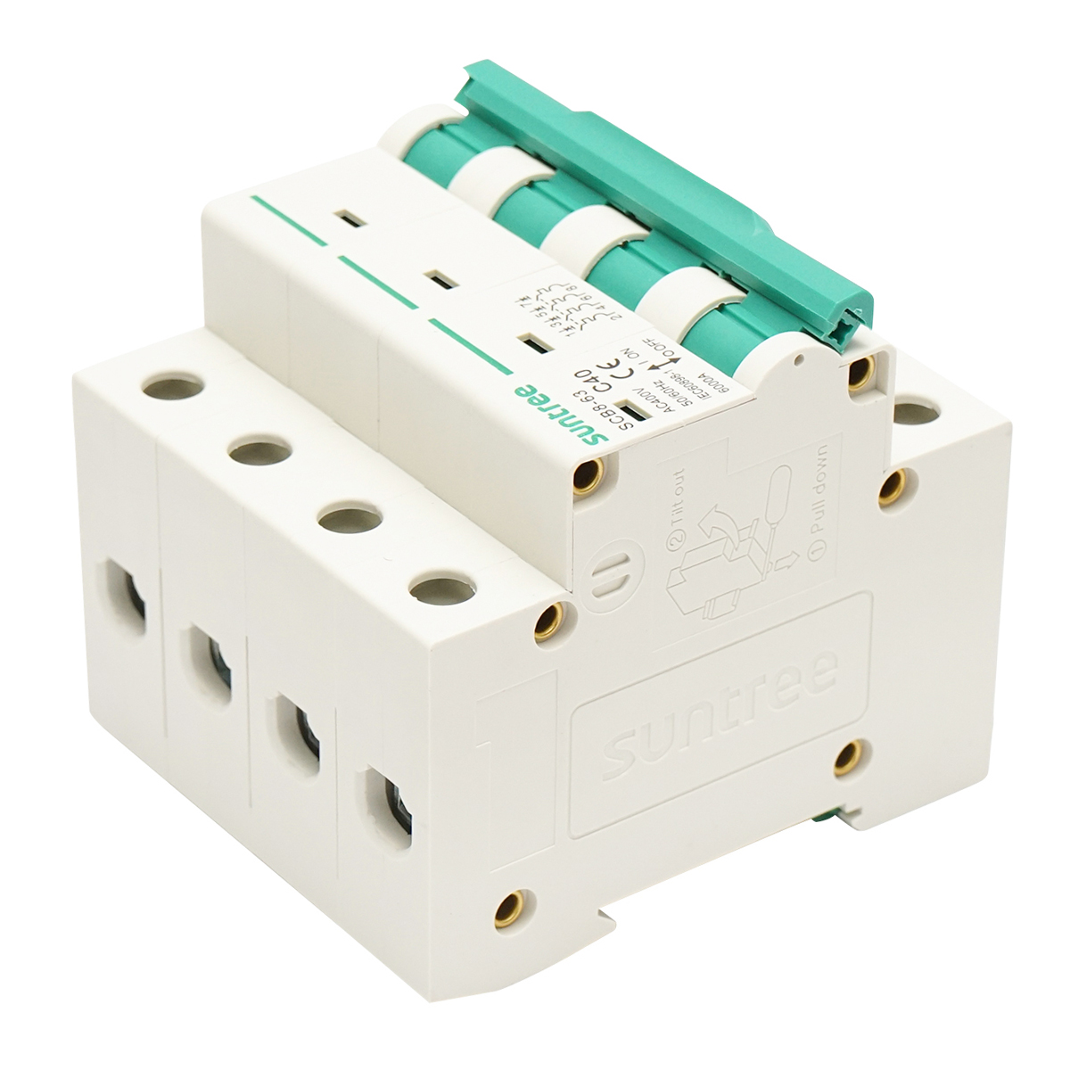 Siguranta automata tip intrerupator trifazat 4P, 40A, 400VAC Suntree - imagine 4