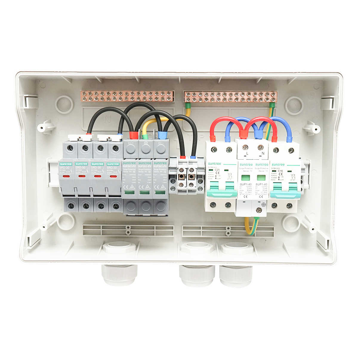 Tablou sigurante echipat DC/AC 3KW-5KW pentru invertoare ON/OFF Grid prosumator - imagine 3