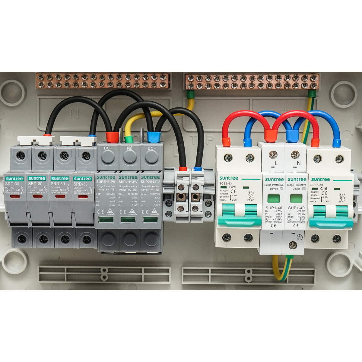 Tablou sigurante echipat DC/AC 3KW-5KW pentru invertoare ON/OFF Grid prosumator - imagine 2