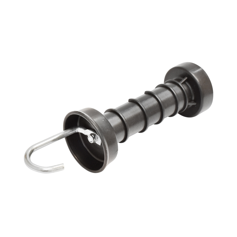 Maner poarta negru cu carlig si arc gard electric Mezofarm