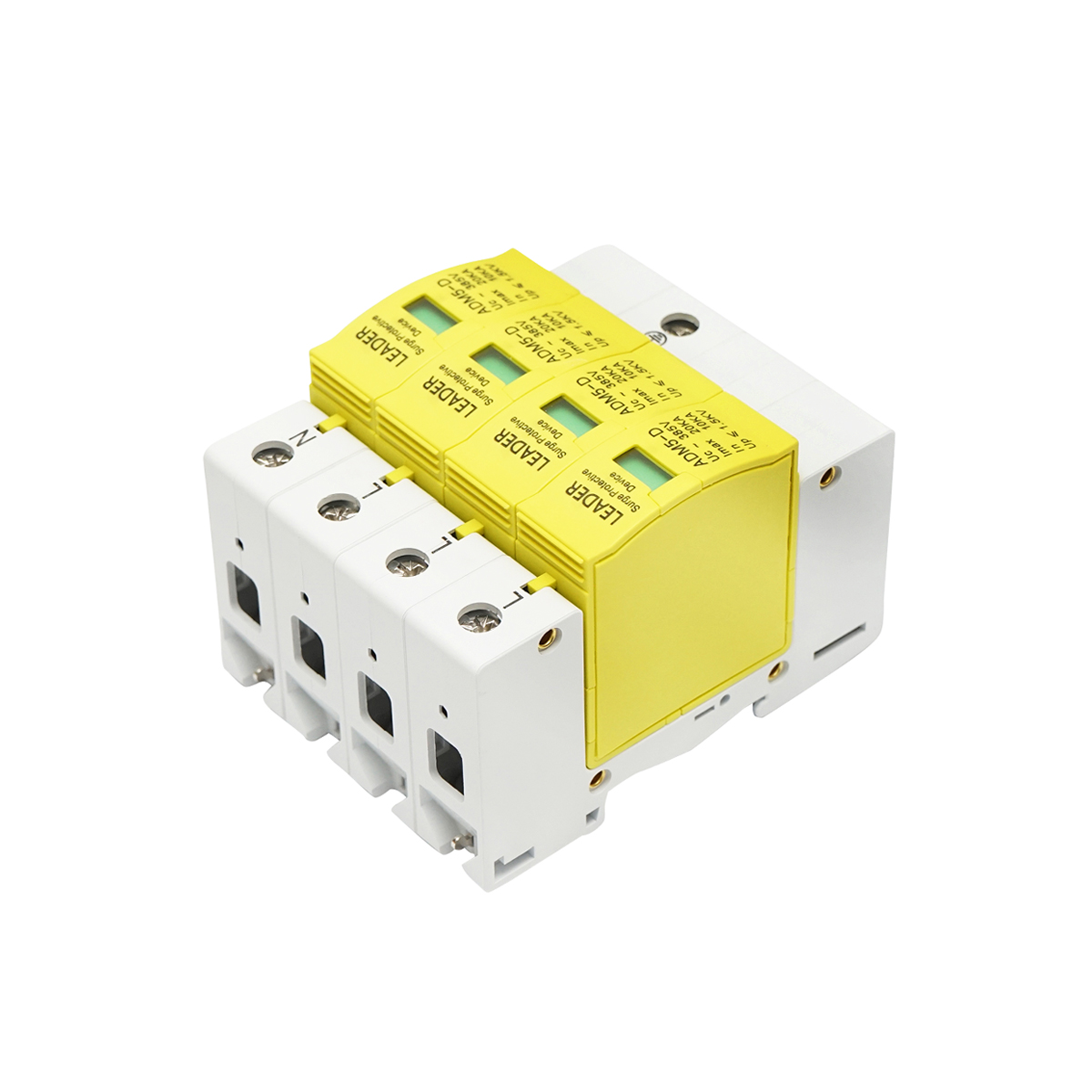 Descarcator la supratensiune cu semnalizare pentru sisteme fotovoltaice LA-SPD-4P-20kA-385V Leader - imagine 4