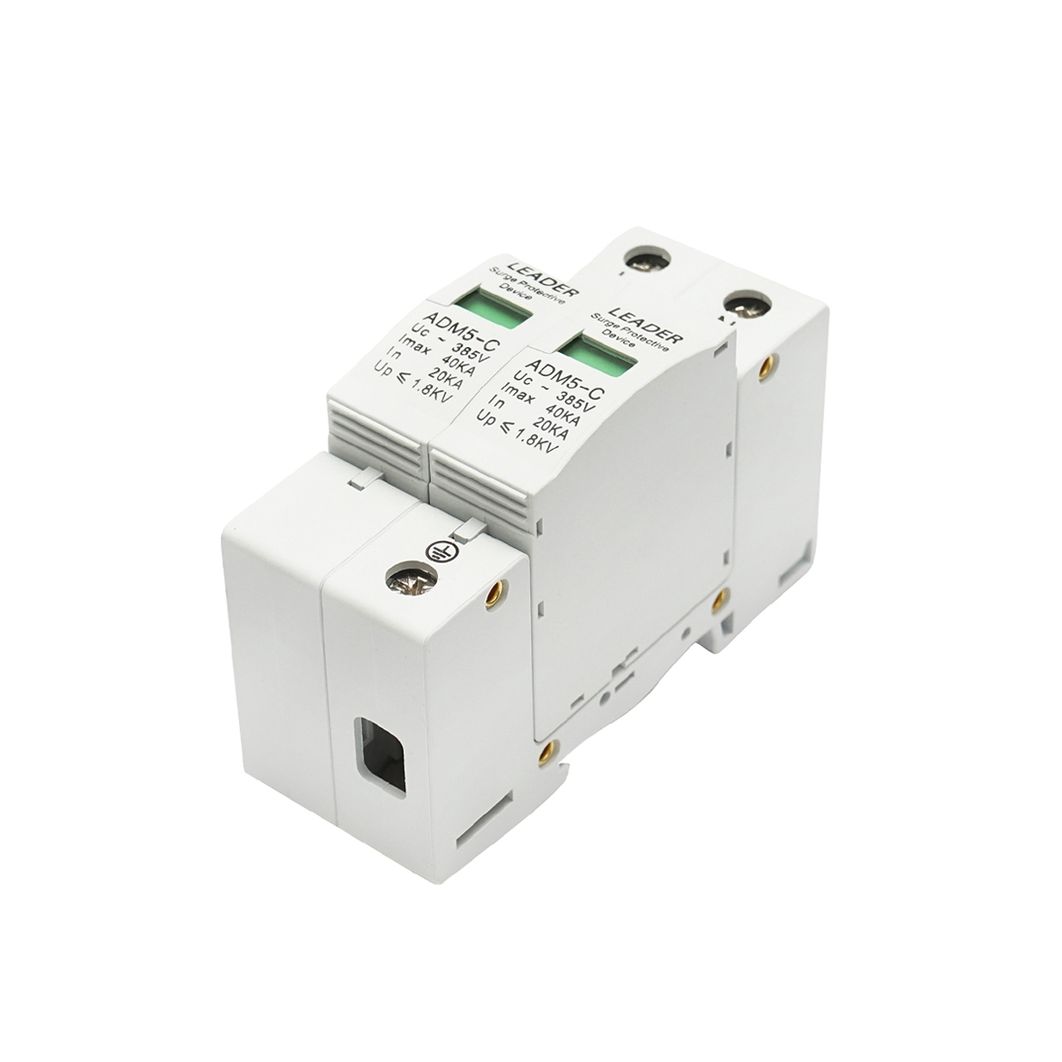 Descarcator la supratensiune cu semnalizare pentru sisteme fotovoltaice LA-SPD-2P-40kA-385V Leader	 - imagine 4