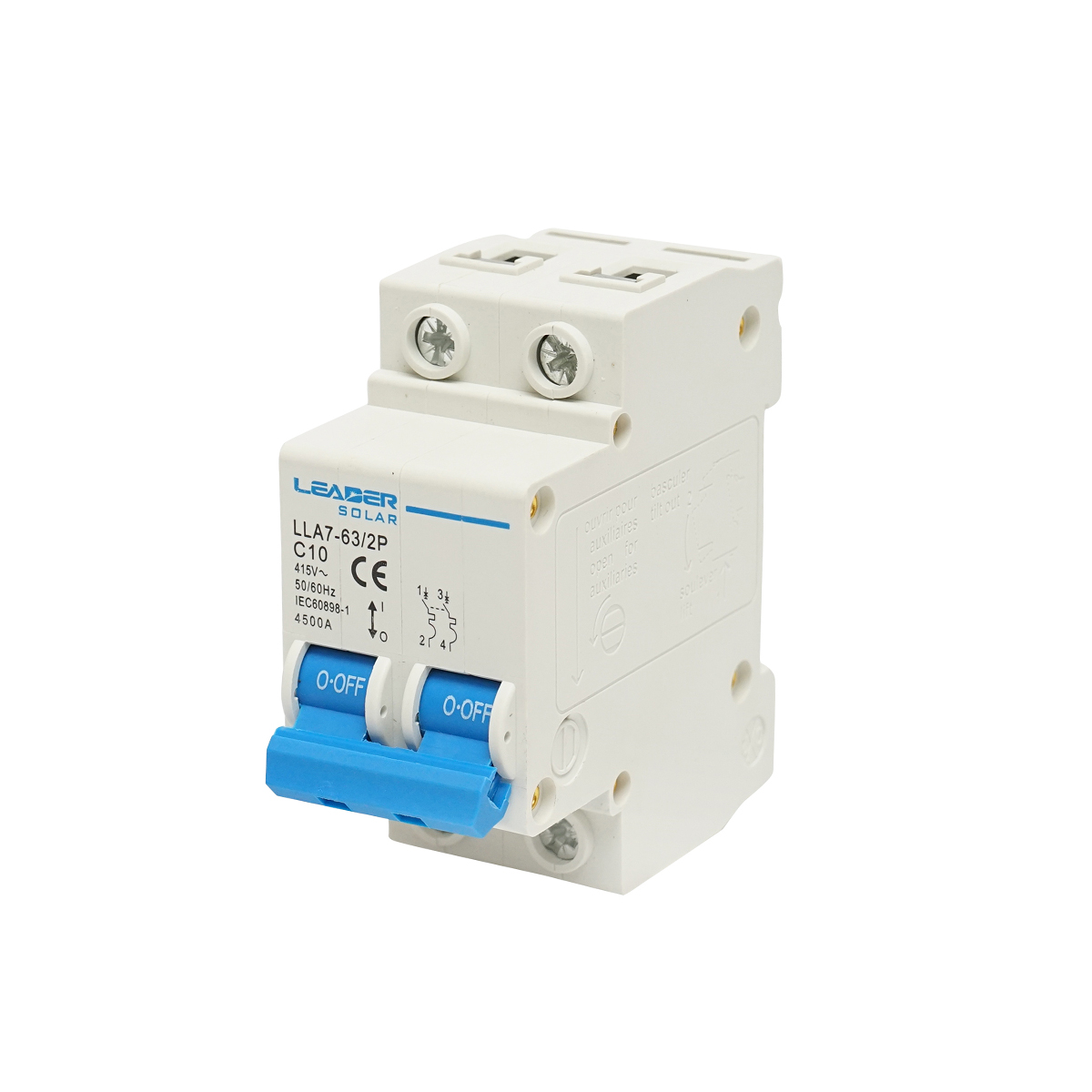 Siguranta automata tip intrerupator 2P-10A-415VAC Leader - imagine 2