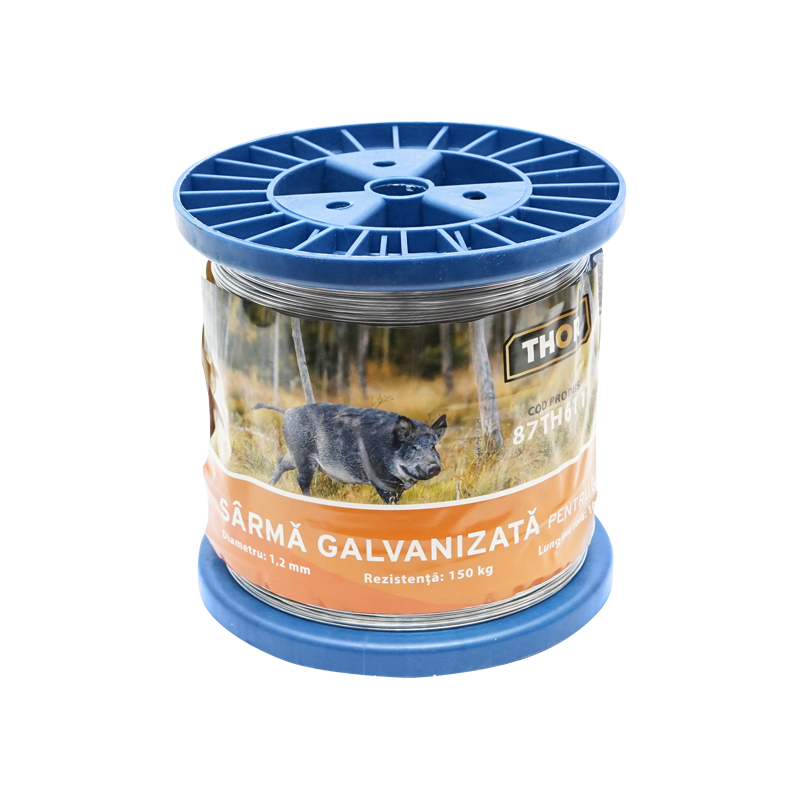 Sarma galvanizata pentru gard electric 1,2mm x 1000m Thor - imagine 3
